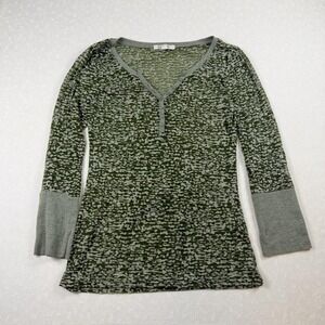 2000s Energie Bella Swan Green‎ Henley Top — Size M
